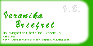 veronika briefrel business card